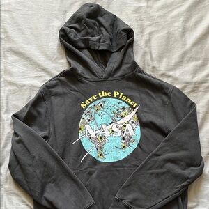 Old Navy Men's Black NASA Hoodie